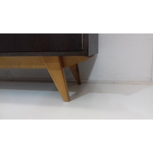 Commode vintage pour Interier Praha en chêne et plastique 1960s