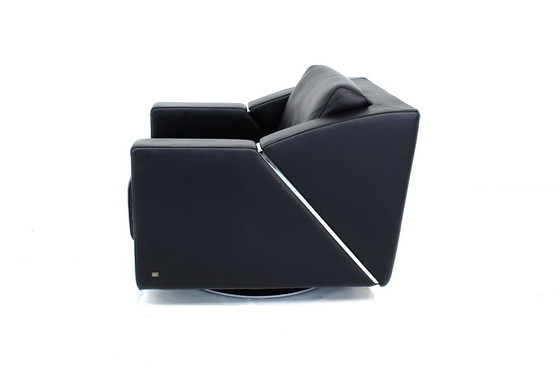 Image 1 of As New ! Rolf Benz 350 Lounge Chair / Fauteuil avec cuir premium, Orig. Price 2900,- Euro