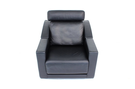 Image 1 of As New ! Rolf Benz 350 Lounge Chair / Fauteuil avec cuir premium, Orig. Price 2900,- Euro