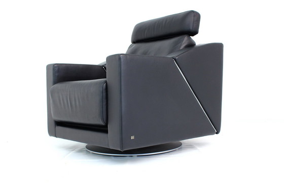 Image 1 of As New ! Rolf Benz 350 Lounge Chair / Fauteuil avec cuir premium, Orig. Price 2900,- Euro
