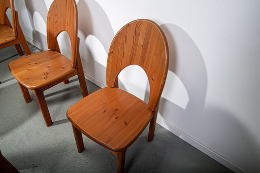 Ensemble de chaises de salle à manger en pin à haut dossier Glostrup