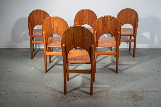 Image 1 of Ensemble de chaises de salle à manger en pin à haut dossier Glostrup