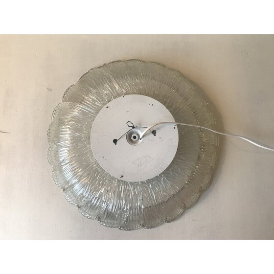 Image 1 of Miroir rond en plastique en forme de fleur, 1970