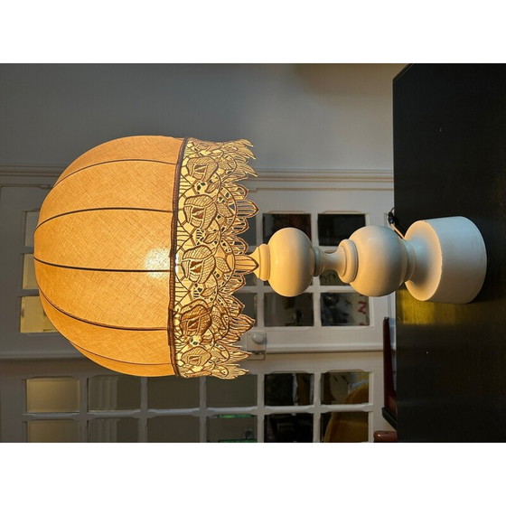 Image 1 of Lampe vintage en bois tourné, 1970