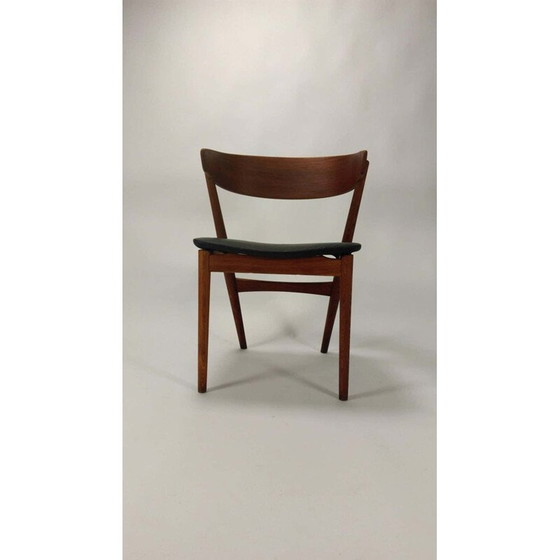 Image 1 of Paire de chaises de salle à manger vintage en teck et chêne par Helge Sibast du Danemark 1960