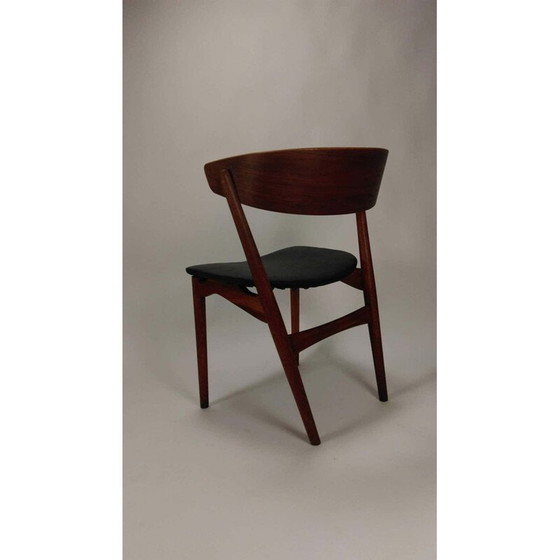 Image 1 of Paire de chaises de salle à manger vintage en teck et chêne par Helge Sibast du Danemark 1960