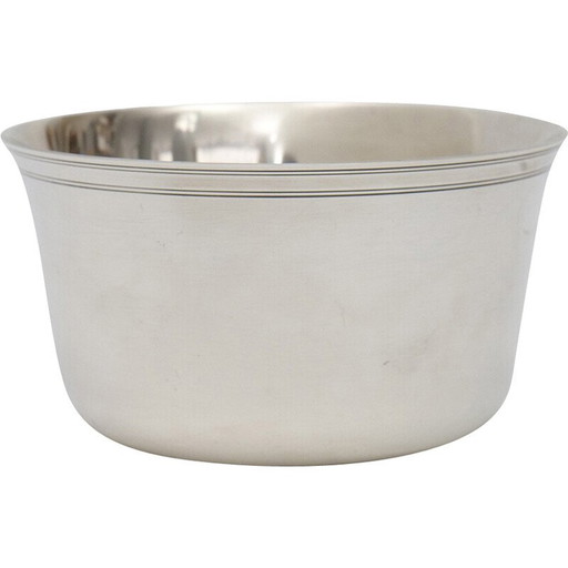 Bol en métal argenté Hermès, 1980