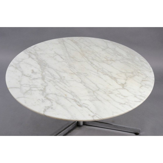 Image 1 of Table basse vintage en marbre et chrome, Allemagne 1960