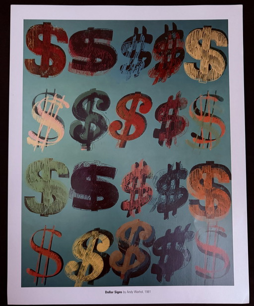 Andy Warhol : "Dollar Signs, 1981". Fondation Andy Warhol pour les arts visuels, New York.