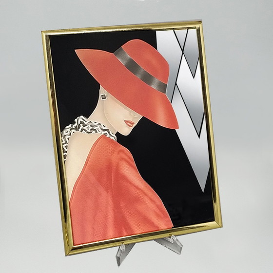 Image 1 of 980S Paire de tirages encadrés "Glam Girl" par Ferraro.