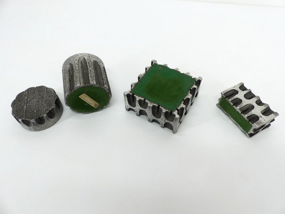 Image 1 of Set De Fumeur Brutaliste En Aluminium Casper Studioguss 1970