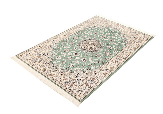 Image 1 of Elégant tapis persan noué à la main Naïn 9 Lah- Size. 147 X 100 cm -No.466214-01