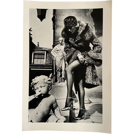 Photolithographie vintage "Fashion Photograph, Paris 1977" par Helmut Newton, 1980