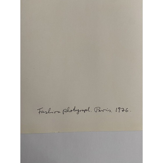 Image 1 of Photolithographie vintage "Fashion Photograph, Paris 1977" par Helmut Newton, 1980