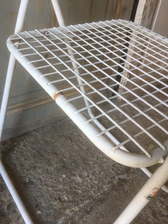 Image 1 of chaise pliante en fer vintage "emu made in italy", 1960-1970