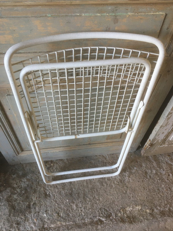 Image 1 of chaise pliante en fer vintage "emu made in italy", 1960-1970