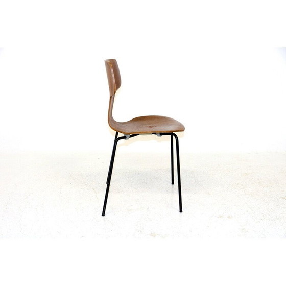 Image 1 of Chaise vintage en teck par arne jacobsen pour fritz hansen, Danemark 1960