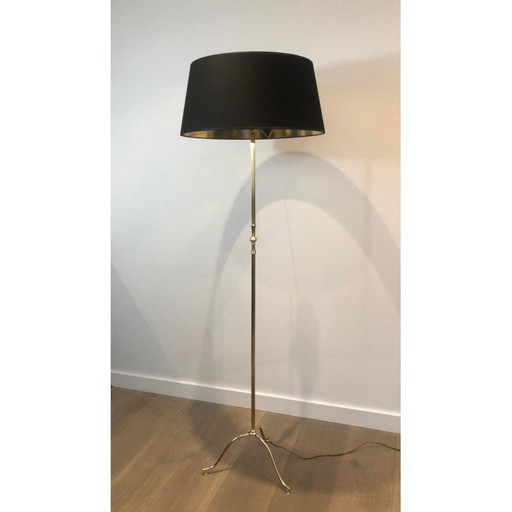 Lampadaire vintage en laiton, 1940