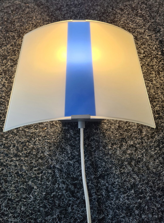 Image 1 of Lampe murale massive en verre dépoli. Belgique