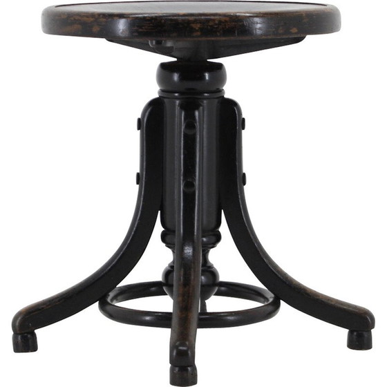 Image 1 of Tabouret réglable Fischel vintage, Tchécoslovaquie années 1930