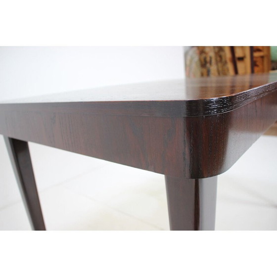 Image 1 of Table vintage en chêne et noyer par Jindřich Halabala, Tchécoslovaquie 1960