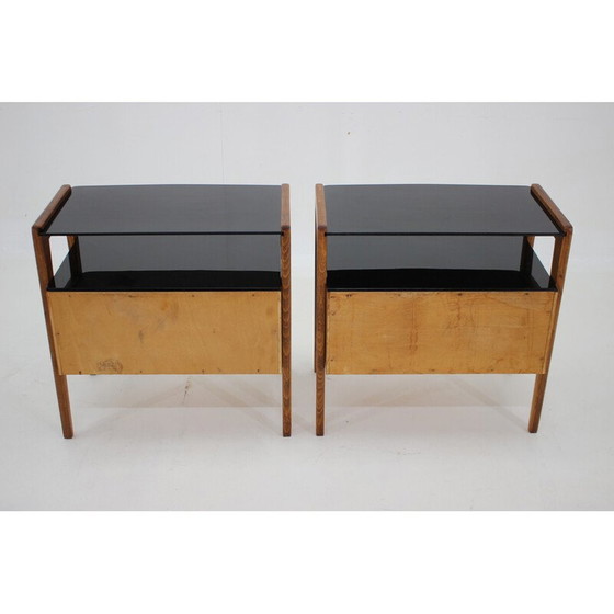 Image 1 of Paire de tables de nuit vintage, Tchécoslovaquie années 1960