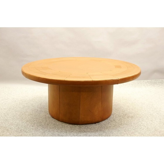 Image 1 of Table basse vintage en cuir aniline pour De Sede, Suisse 1969