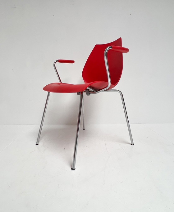 Image 1 of Ensemble de 4 chaises Maui Kartell par Vico Magistretti, 1980's