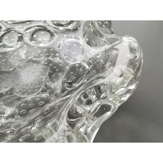 Image 1 of Cendrier vintage en verre soufflé Bullicante, Italie 1970