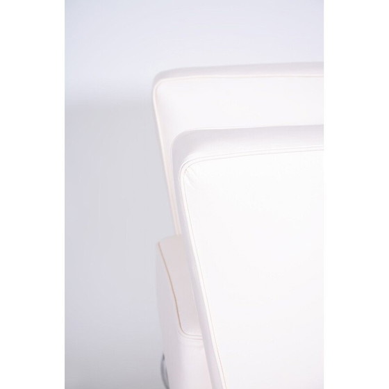 Image 1 of Paire de fauteuils vintage en cuir blanc par Jindrich Halabala pour Up Zavody, 1930