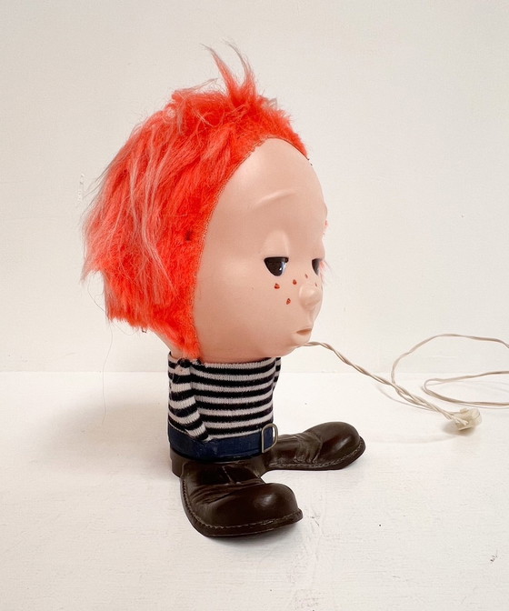 Image 1 of Rare ensemble de lampes de table 'Funky Boy' par Linea Zero (2), 1960's