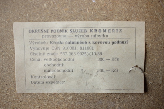 Image 1 of Chaises du milieu du siècle par Kroměříž, 1950