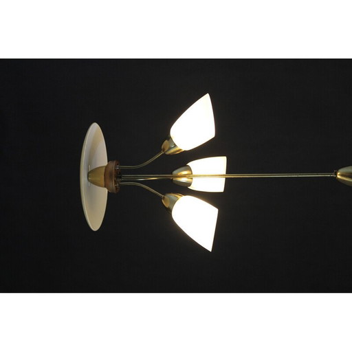 Lustre vintage en verre de Kamenicky Senov, Tchécoslovaquie, années 1960