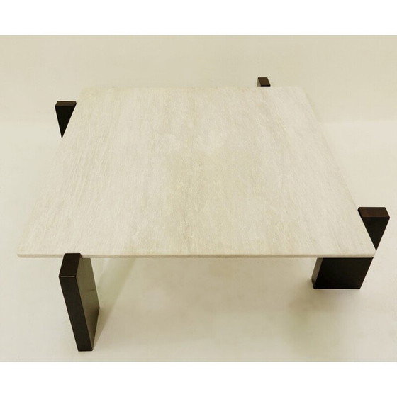 Image 1 of Table basse vintage en marbre par Oscar Niemeyer pour Tepperman Brasile, 1970