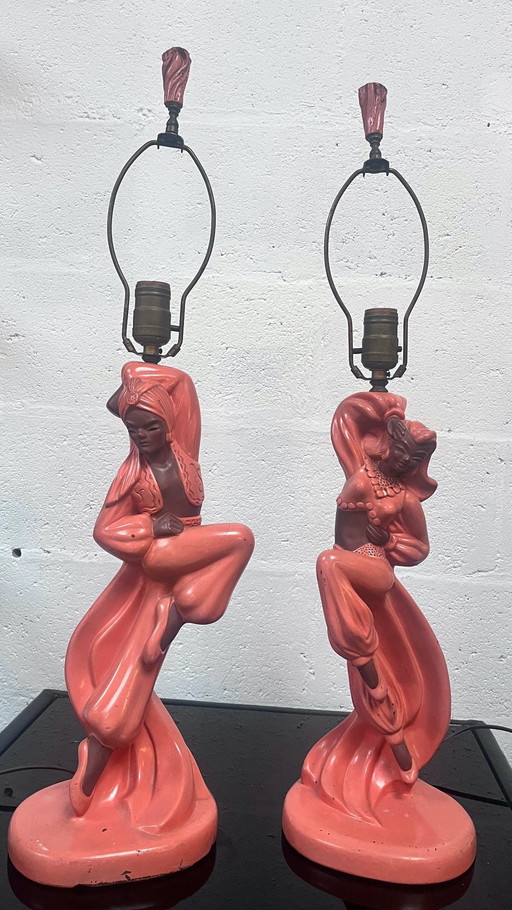 Paire De Lampe À Poser, Reglor Of California, Circa 1950.