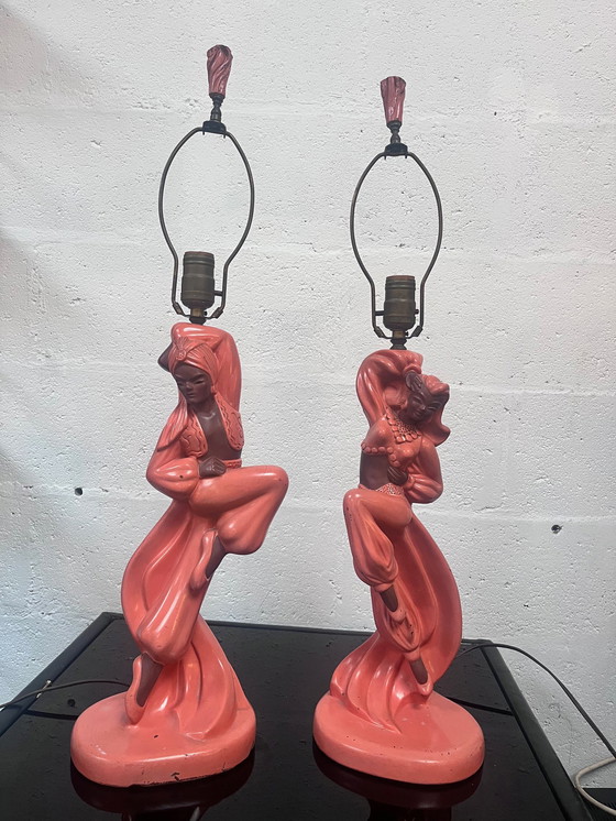 Image 1 of Paire De Lampe À Poser, Reglor Of California, Circa 1950.