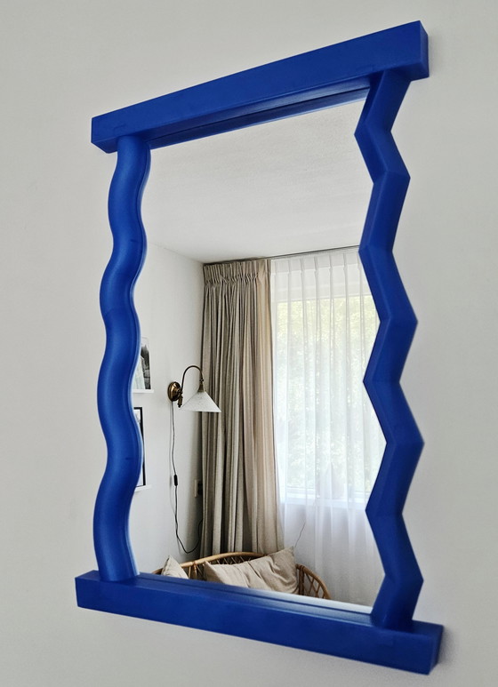 Image 1 of Ikea Design Miroir Ulk Bleu 90s