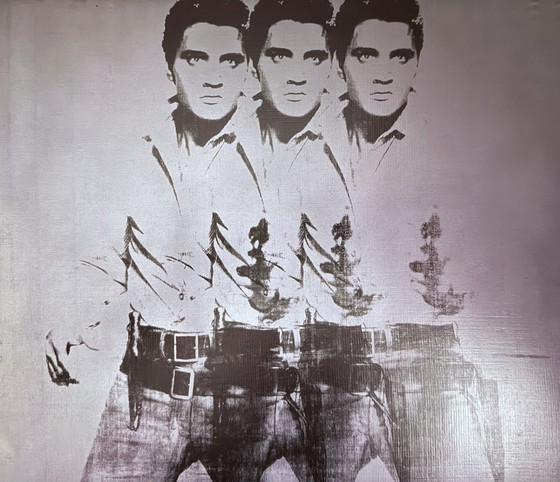 Image 1 of Andy Warhol : "Triple Elvis, 1963". ©2007 Fondation Andy Warhol pour les arts visuels, New York.