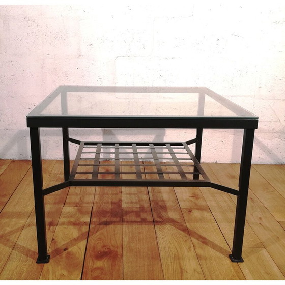 Image 1 of Table basse vintage en fer Granas avec plateau en verre par Ikea