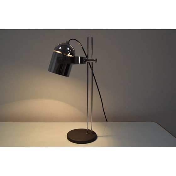 Image 1 of Lampe de table vintage réglable en chrome et métal par Stanislav Indra, Tchécoslovaquie 1970