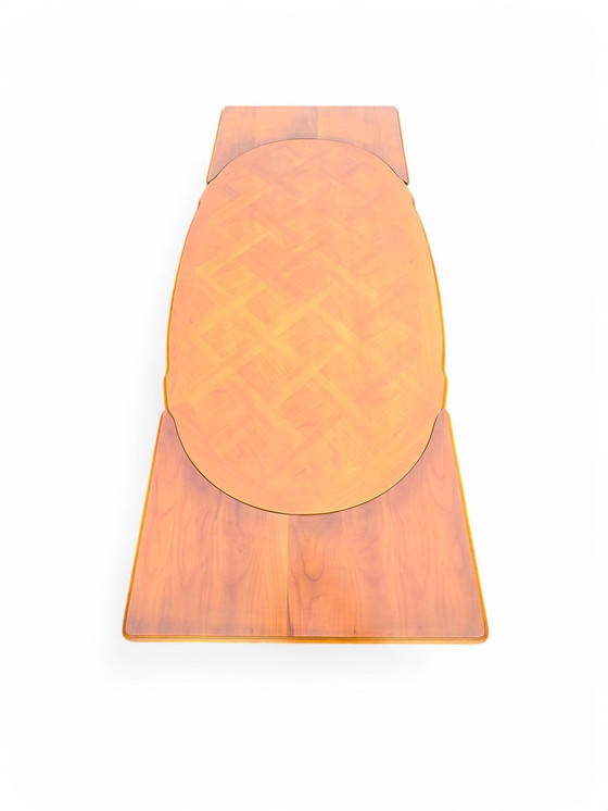 Image 1 of Table En Merisier Style Louis Xv Avec Rallonges