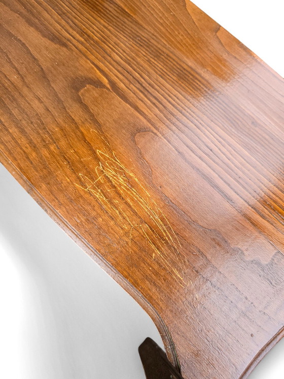 Image 1 of Table En Merisier Style Louis Xv Avec Rallonges