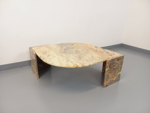 Table Basse Vintage En Marbre Des Années 70