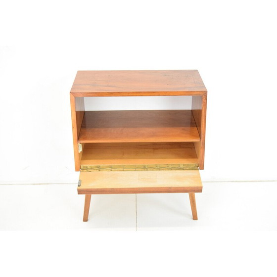 Image 1 of Table d'appoint vintage en bois, Tchécoslovaquie années 1950