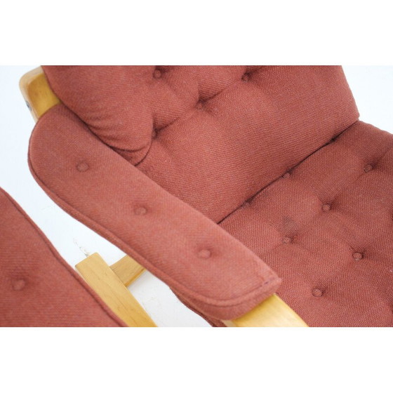 Image 1 of Paire de chaises longues vintage "Peter" par Gustav Axel Berg pour Bröderna Andersson, Suède 1970