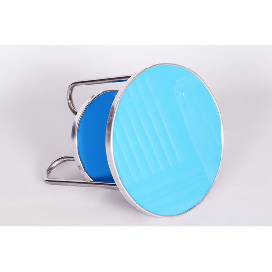 Image 1 of Table vintage Bauhaus en épicéa et chrome pour Kovona, Tchécoslovaquie 1930