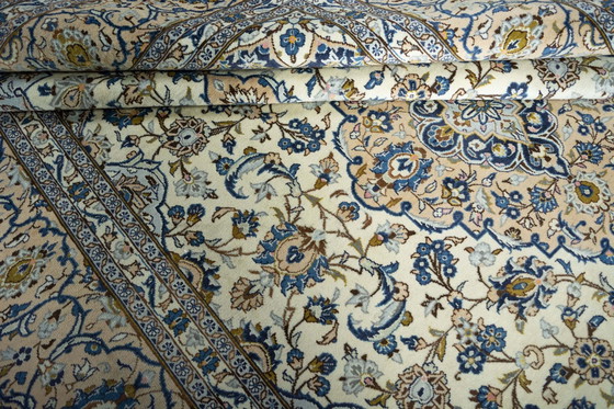 Image 1 of Tapis d'Orient Keshan liège noué à la main - 356 X 248 cm