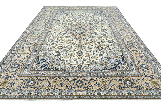 Image 1 of Tapis d'Orient Keshan liège noué à la main - 356 X 248 cm