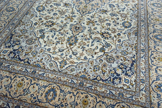 Image 1 of Tapis d'Orient Keshan liège noué à la main - 356 X 248 cm