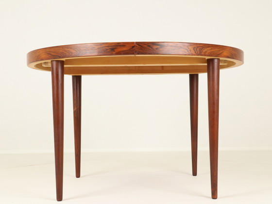 Image 1 of Table de salle à manger extensible en palissandre, modèle 56, par Villy Schou Andersen, Danemark, années 1960